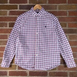 Size L (Boys) - Polo Ralph Lauren Classic Fit Plaid Oxford Button Up Shirt